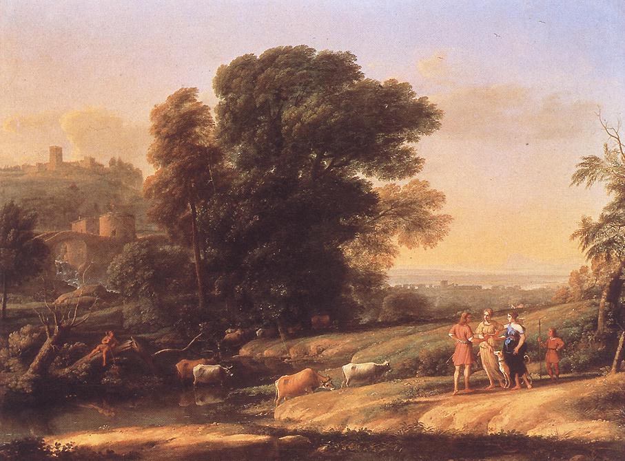 Claude Lorrain Landscape with Cephalus and Procris Reunited by Diana sdf